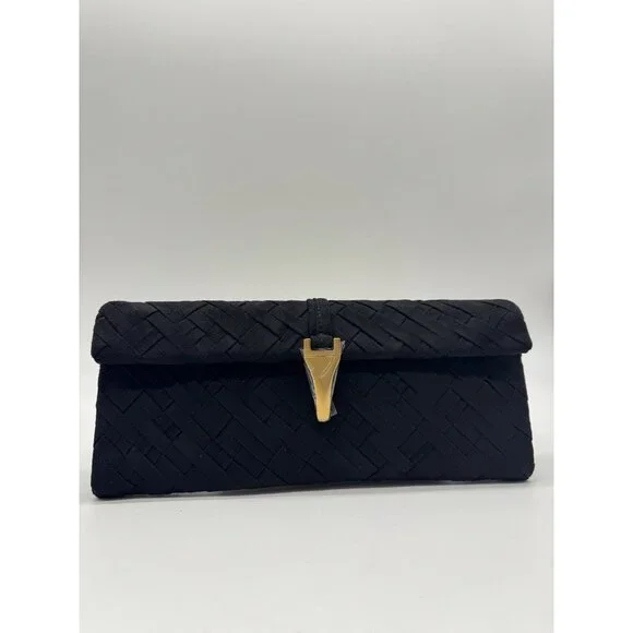 JW PEI Zaria woven suede women's clutch shoulder bag - Black - Picture 6 of 12